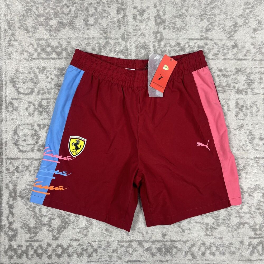 NEW Puma Scuderia Ferrari Miami Limited Edition Shorts Racing Men's Size Medium